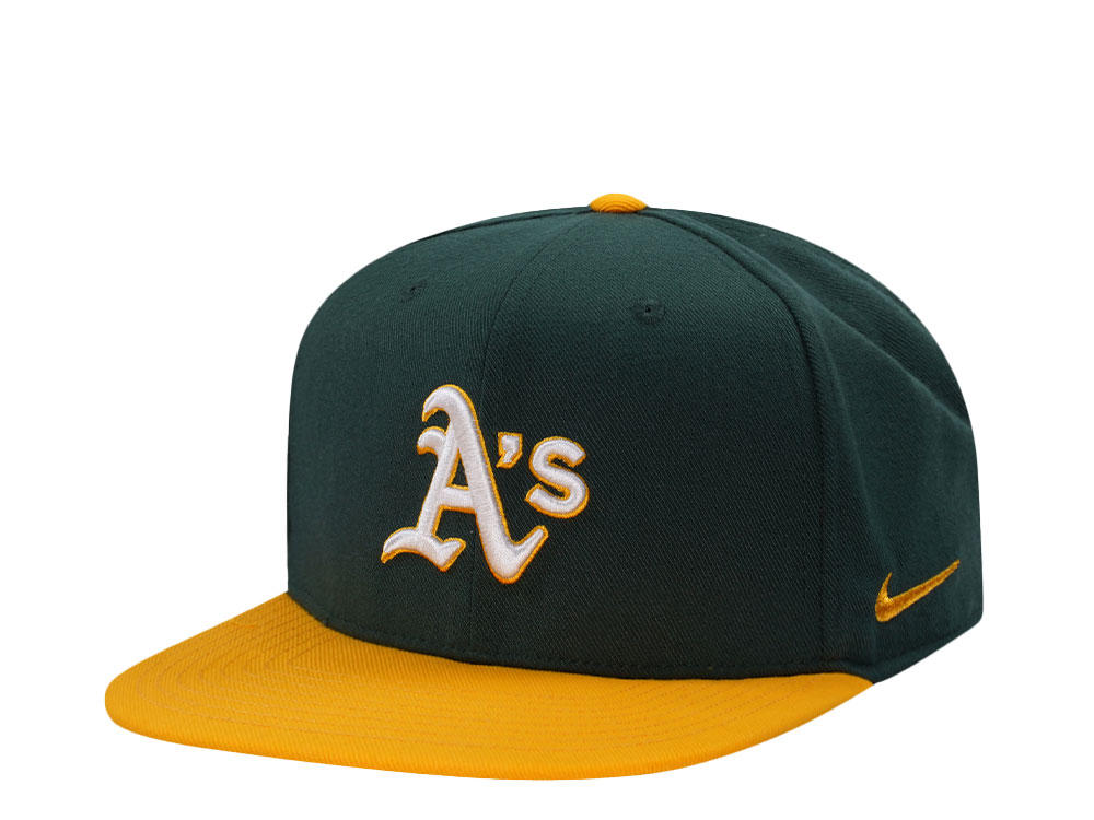 Nike Oakland Athletics Dri-Fit Pro Dark Green Two Tone Edition Snapback Cap
