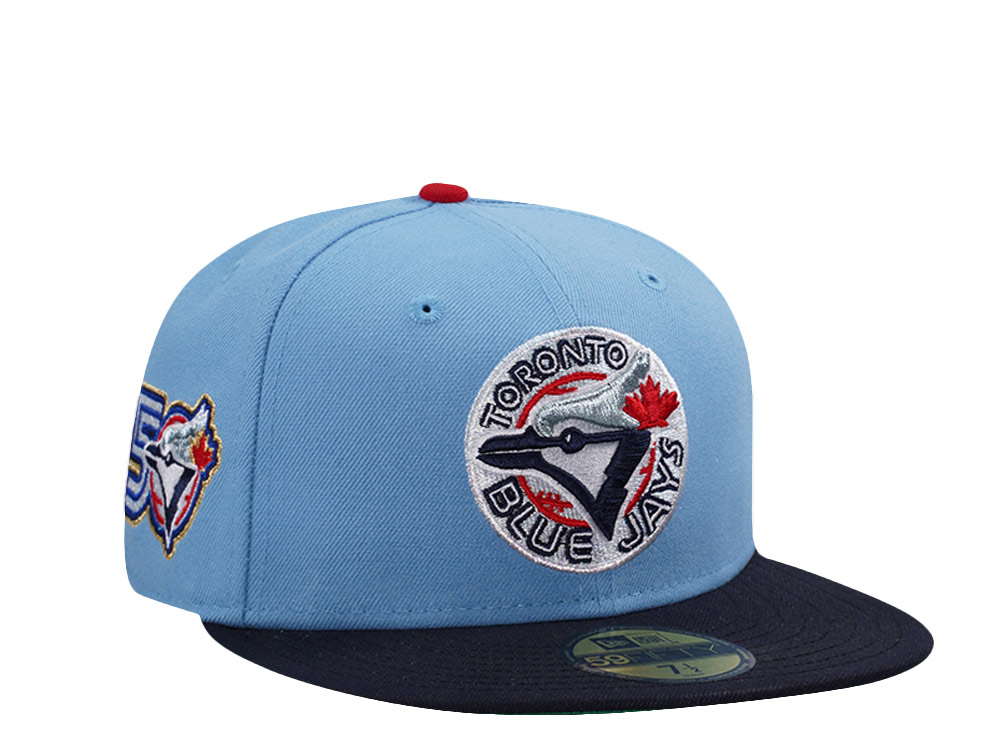New Era Toronto Blue Jays 50th Anniversary Sky Blue Two Tone Edition 59Fifty Fitted Cap