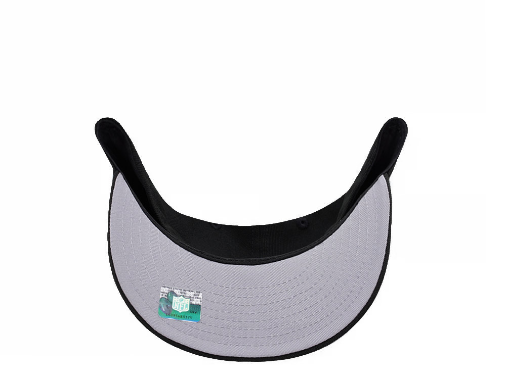 New Era Miami Dolphins Black Classic Edition Pre Curved 59Fifty Fitted Cap