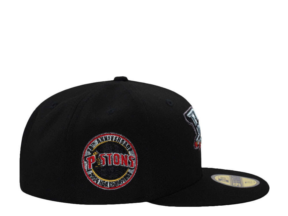 New Era Detroit Pistons 20th Anniversary Black Prime Edition 59Fifty Fitted Cap