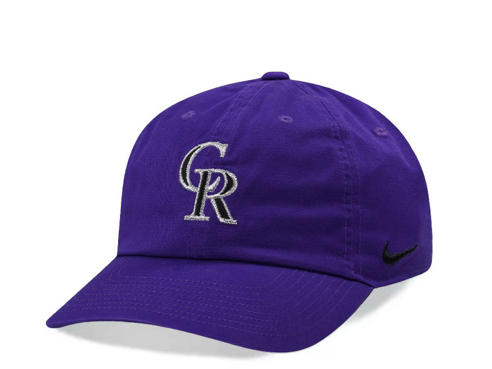 Nike Colorado Rockies Club Purple Edition Strapback Cap