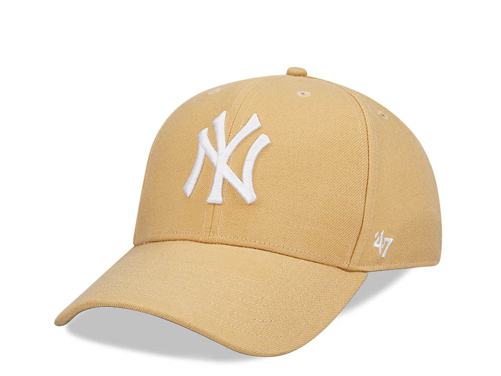 47Brand New York Yankees Light Tan MVP Snapback Cap