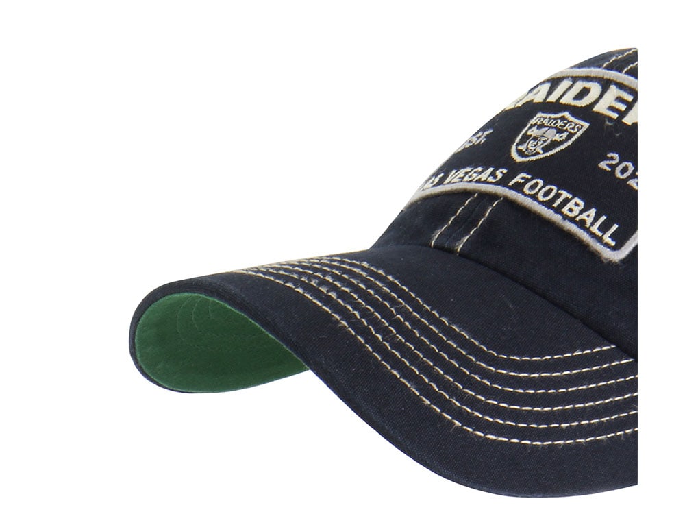 47 Brand Las Vegas Raiders Vintage Black Clean Up Trucker Snapback Cap