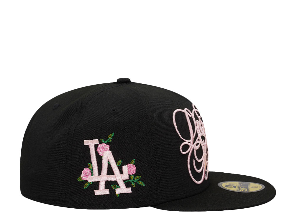 New Era Los Angeles Dodgers Script Black Pink Prime Edition 59Fifty Fitted Cap