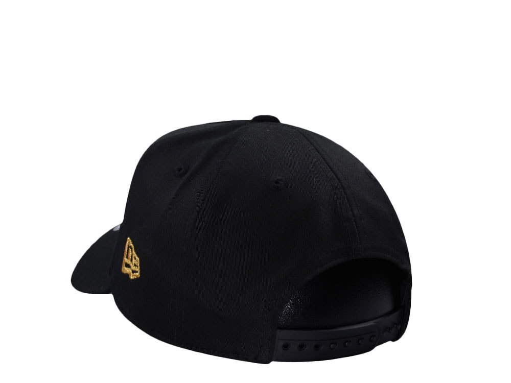 New Era Miami Dolphins Metallic Black Gold Edition 9Forty A Frame Snapback Cap