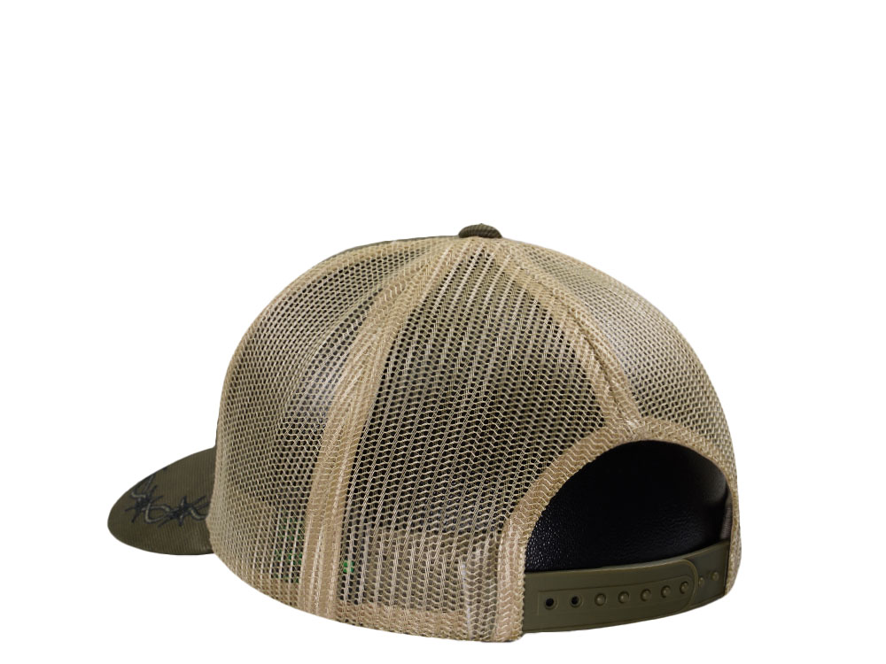 John Deere Oilskin Olive Trucker Snapback Cap