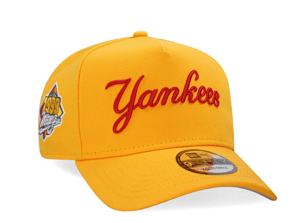 New Era New York Yankees World Series 1999 Yellow Classic 9Forty A Frame Snapback Cap