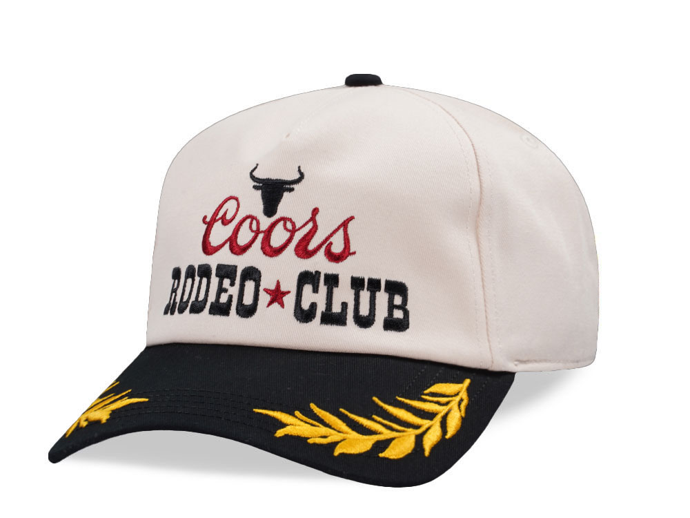 American Needle Coors Club Captain White Snapback Cap