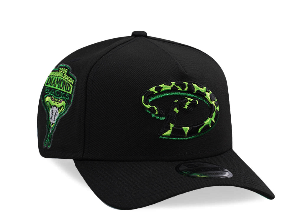 New Era Arizona Diamondbacks Inaugural Season 1998 Black Prime Edition 9Forty A Frame Snapback Cap
