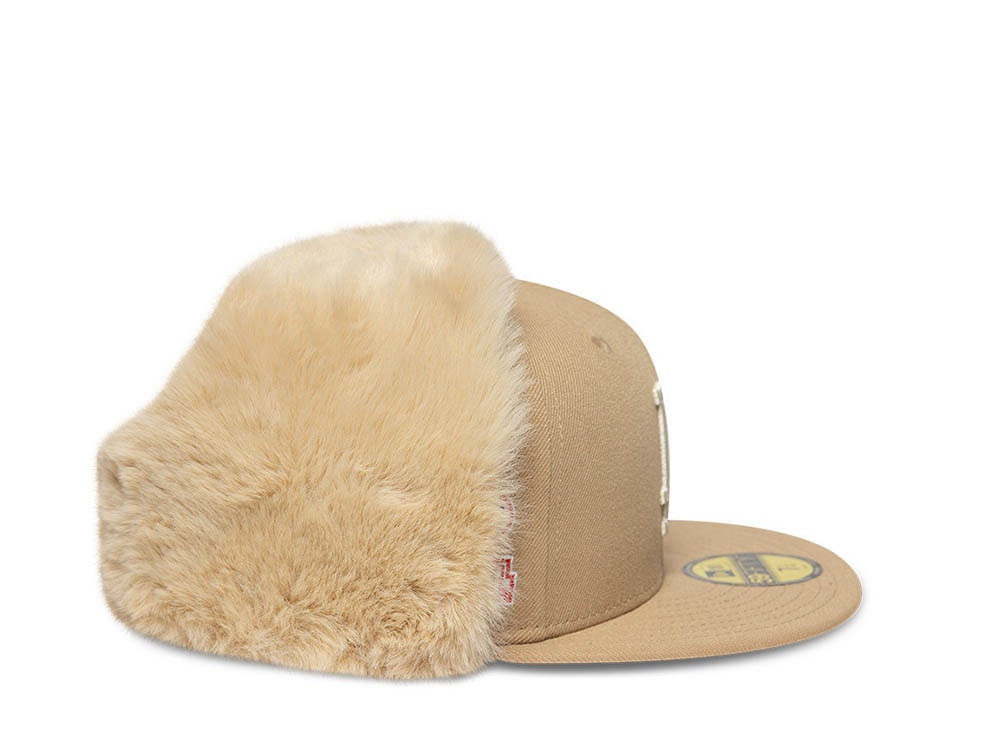 New Era Los Angeles Dodgers World Series 1981 Camel Prime Edition 59Fifty Dogear Fitted Cap
