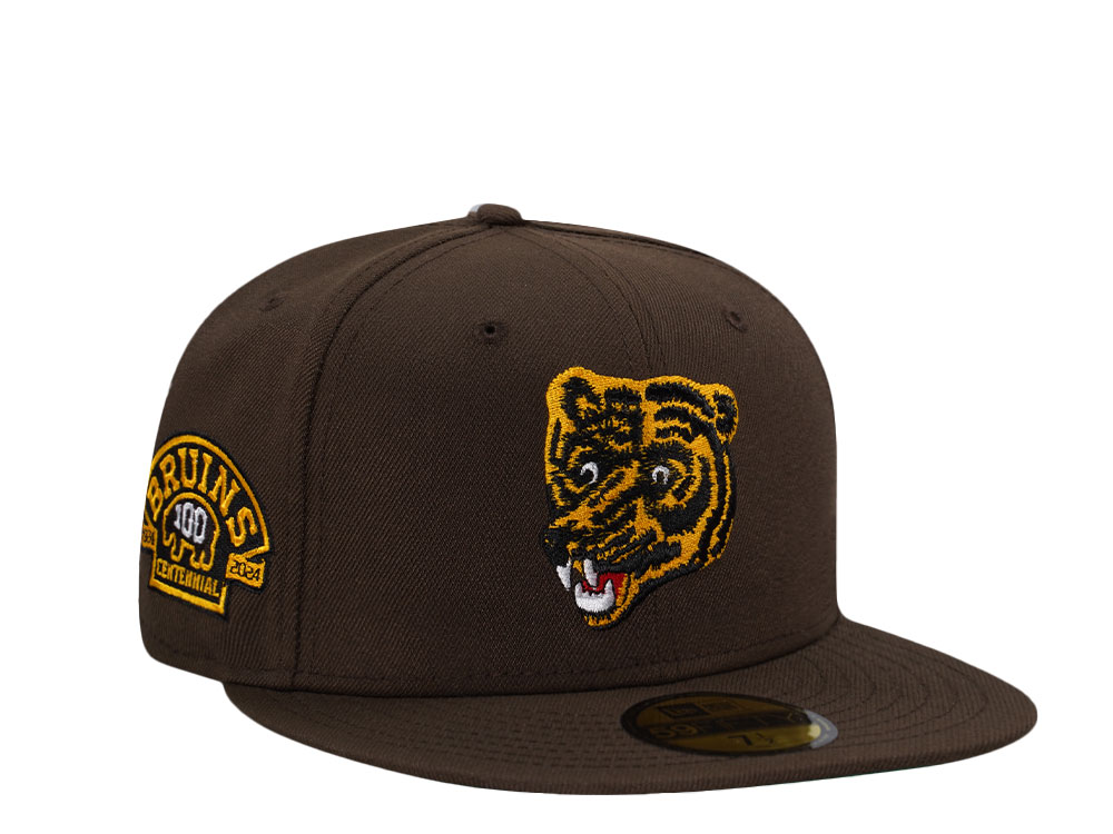 New Era Boston Bruins Centennial Prime Throwback Edition 59Fifty Fitted Cap
