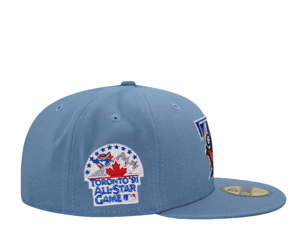 New Era Toronto Blue Jays All Star Game 1991 Faded Blue Metallic Edition 59Fifty Fitted Cap