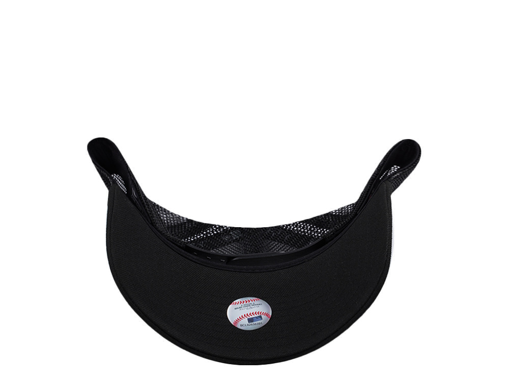New Era Atlanta Braves Black On Black Edition 9Forty A Frame Trucker Snapback Cap