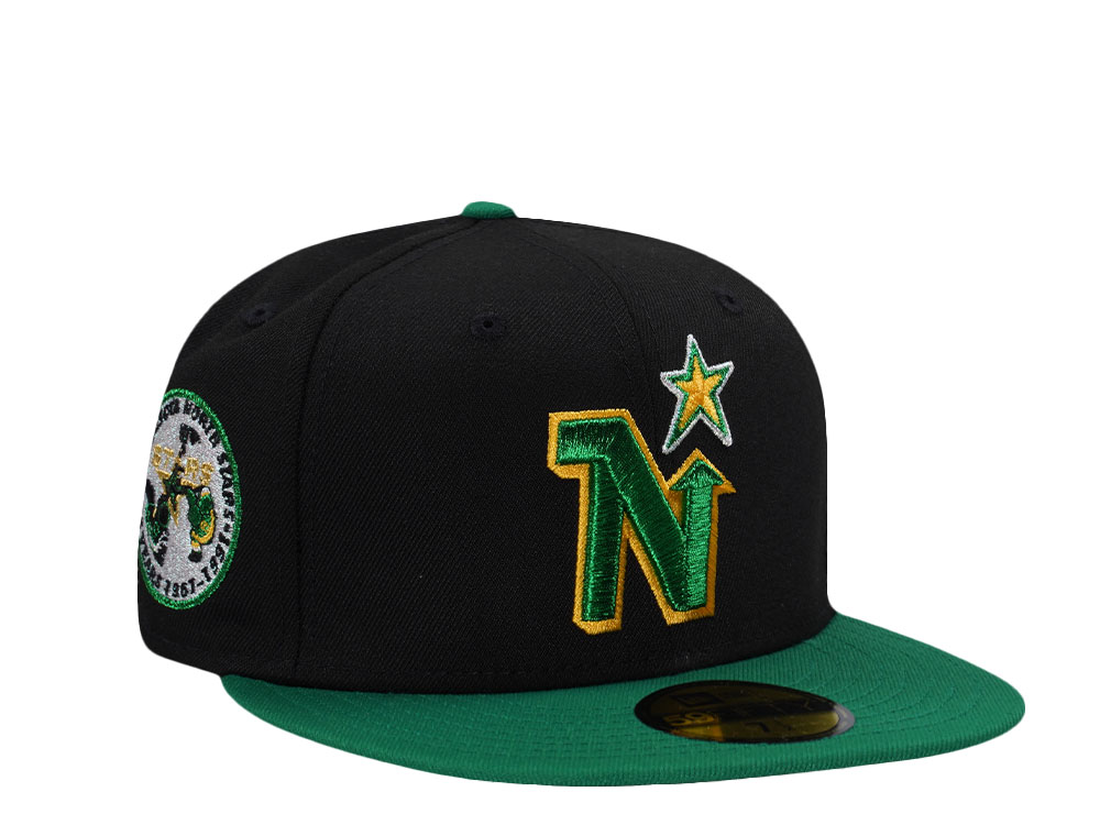 New Era Minnesota North Stars 25th Anniversary Black Two Tone Edition 59Fifty Fitted Cap