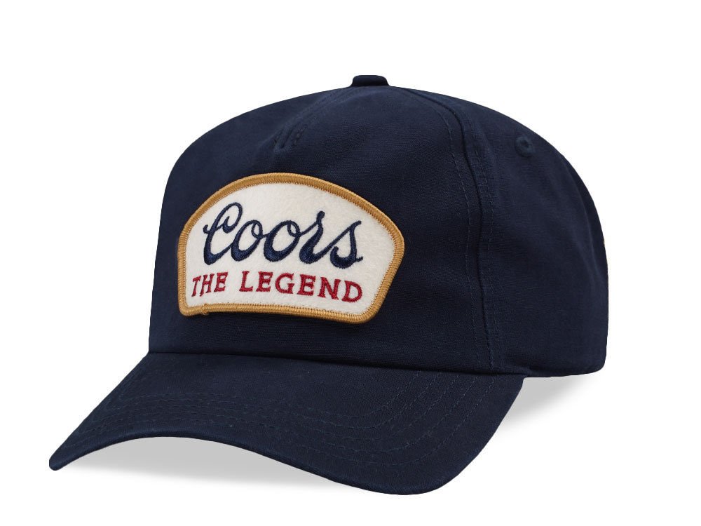American Needle Coors Canvas Roscoe Navy Snapback Cap