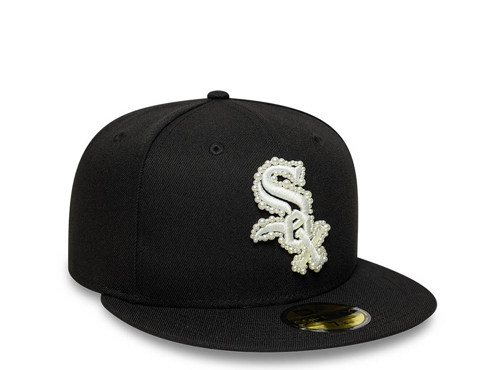 New Era Chicago White Sox Faux Pearl Black Prime Edition 59Fifty Fitted Cap