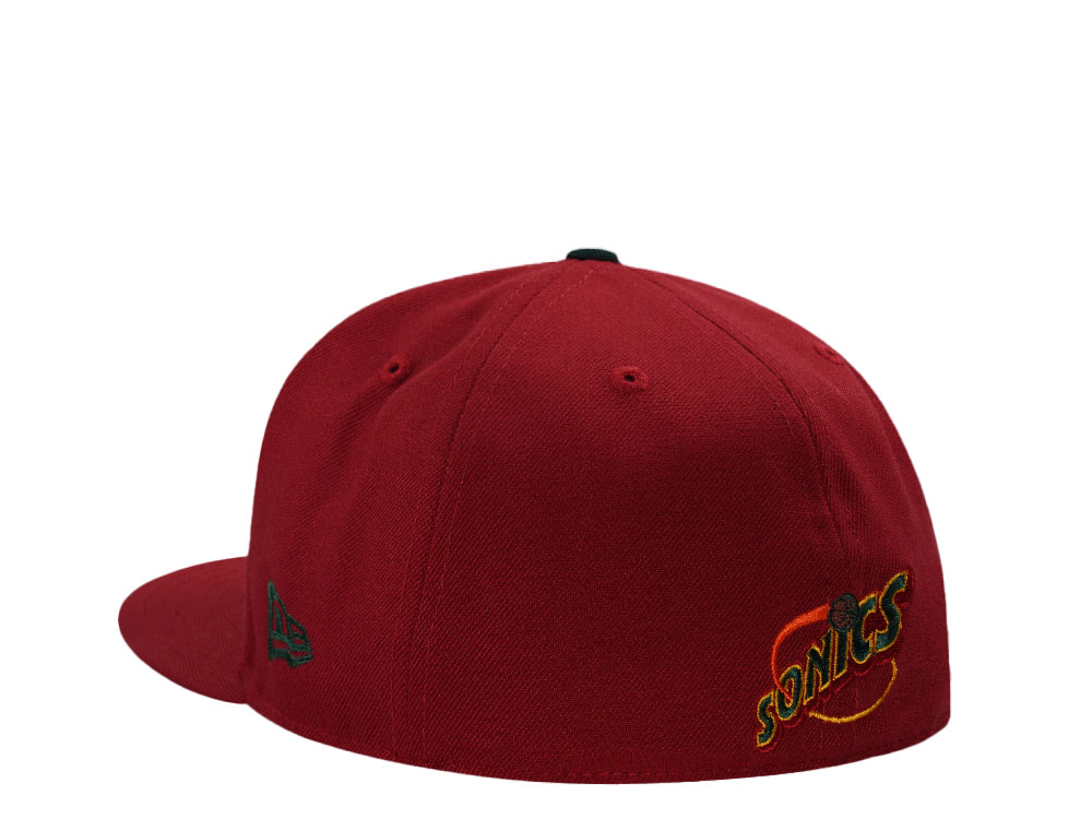 New Era Seattle Supersonics Western Conference Red Prime Edition 59Fifty Fitted Cap