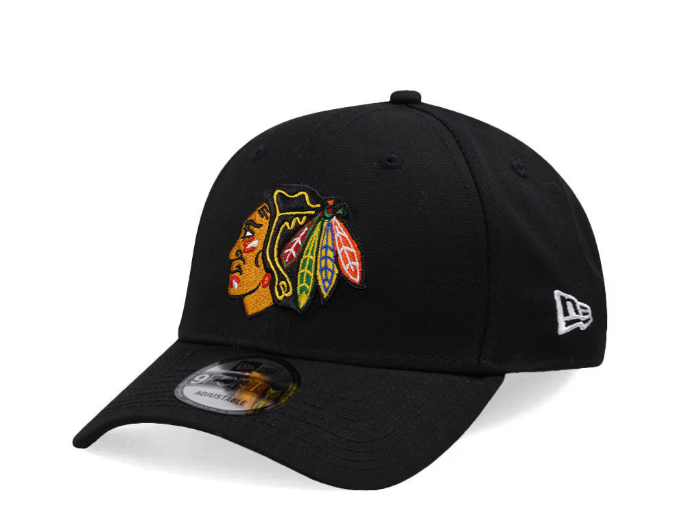 New Era Chicago Blackhawks NHL Injection 2024 Black 9Twenty Strapback Cap