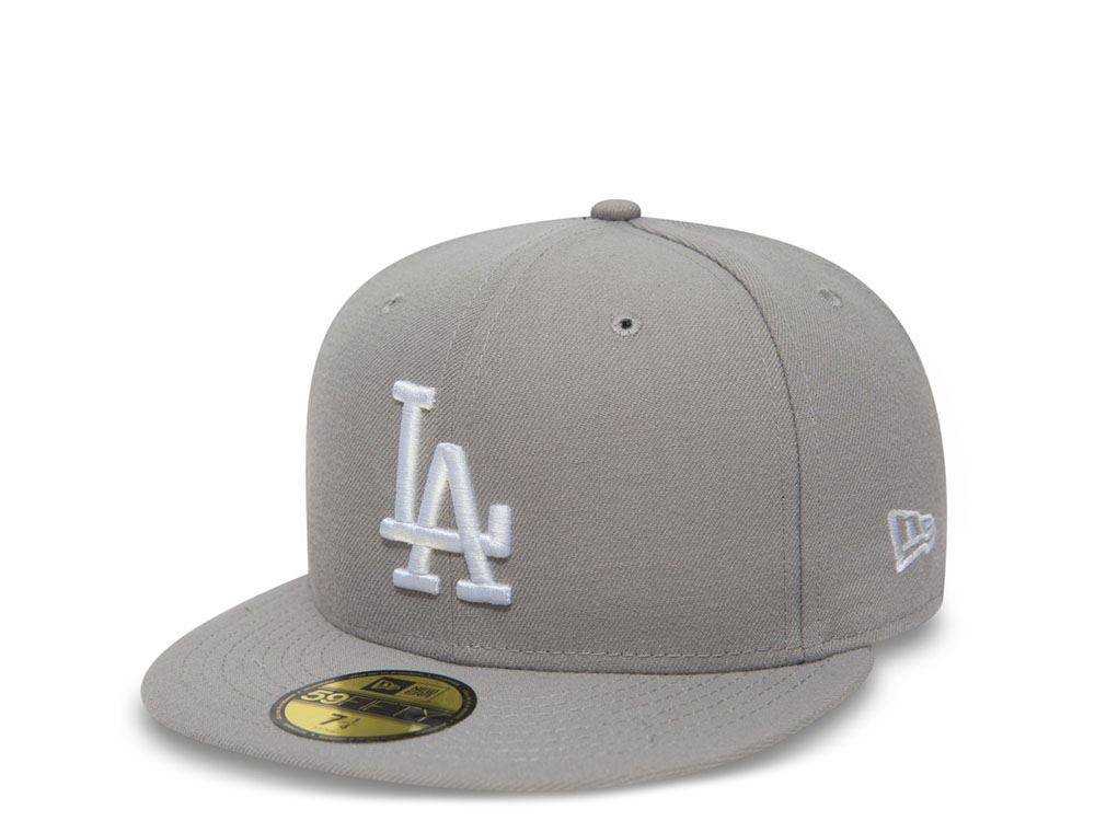 New Era Los Angeles Dodgers Plain Gray Prime Edition 59Fifty Fitted Cap