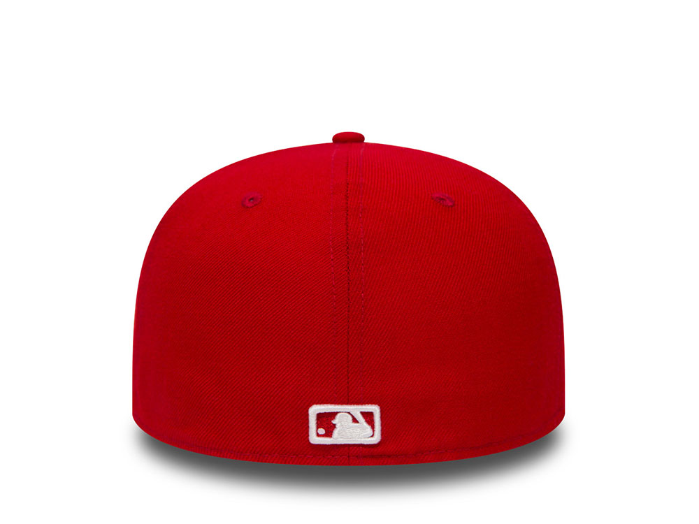 New Era Los Angeles Dodgers Plain Red Prime Edition 59Fifty Fitted Cap